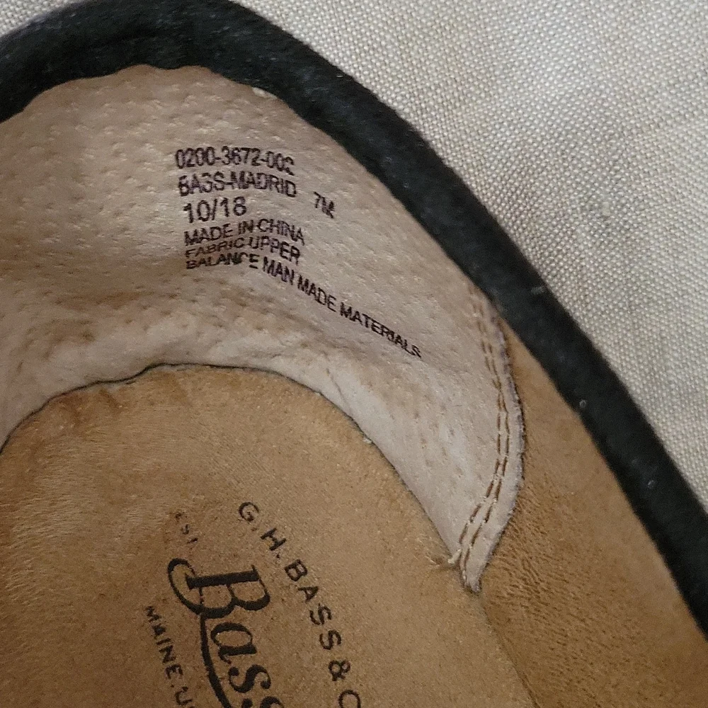 ๐ Host Pick G.H. Bass Women's Madrid Espadrille Blk/gold sparkle slip on 7. - Picture 6 of 12
